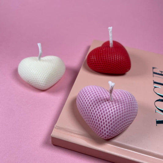 Set de Velas de Corazón Pequeñas