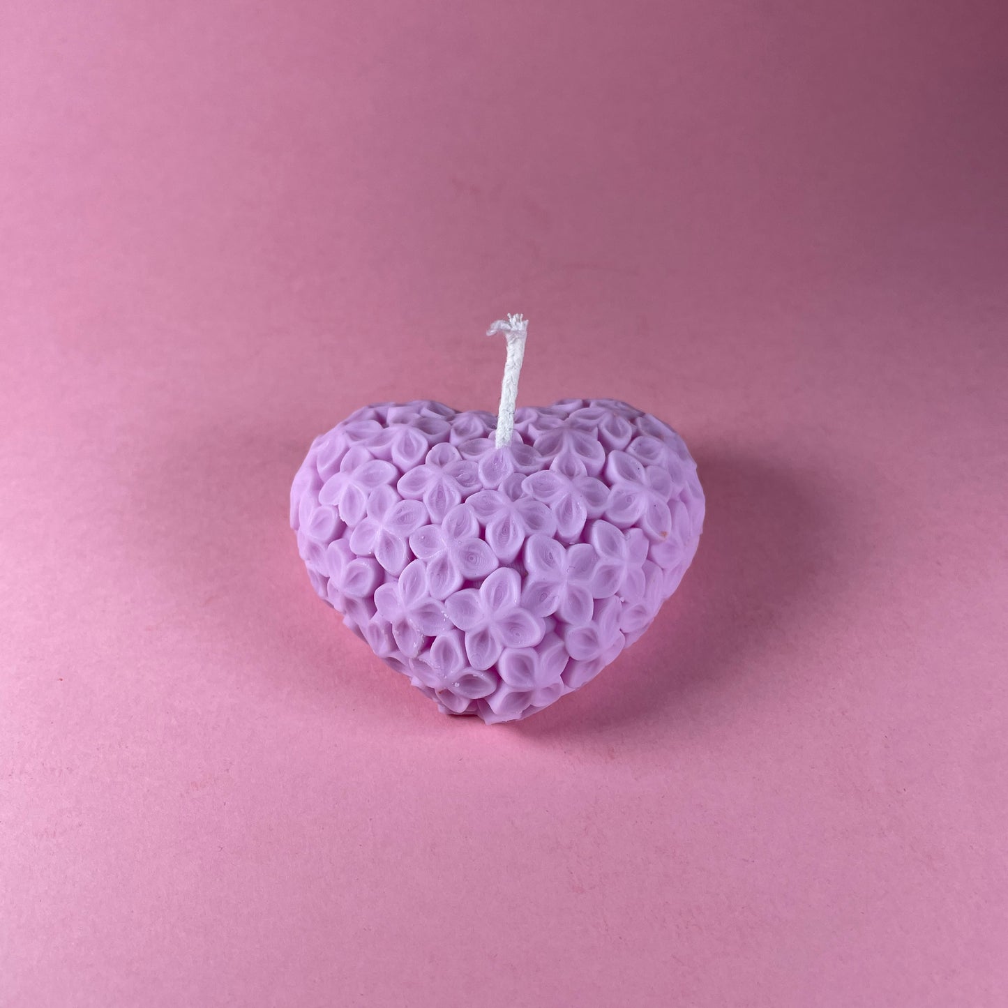 Vela de Corazón Aromática de Vainilla